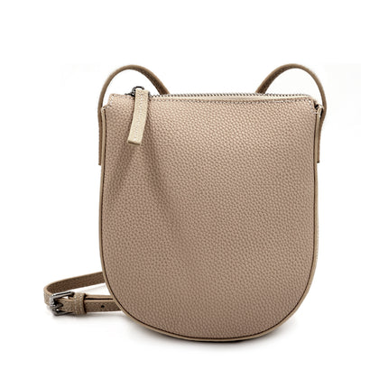 SARRER Leather Crossbody Bag - Taupe