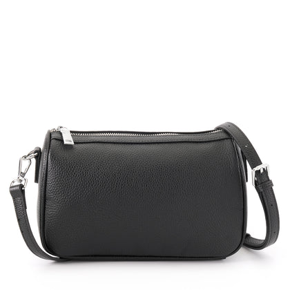 SARRER Leather Crossbody Bag - Black