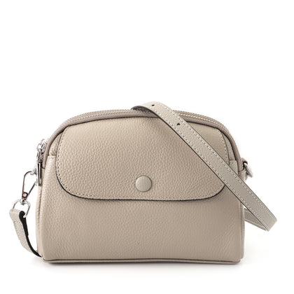 SARRER Leather Crossbody Bag - Grey