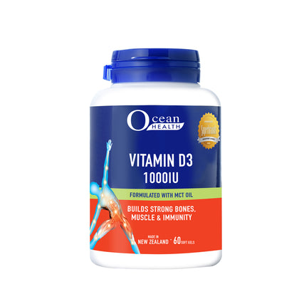 Ocean Health Vitamin D3 1000IU 60 Softgels