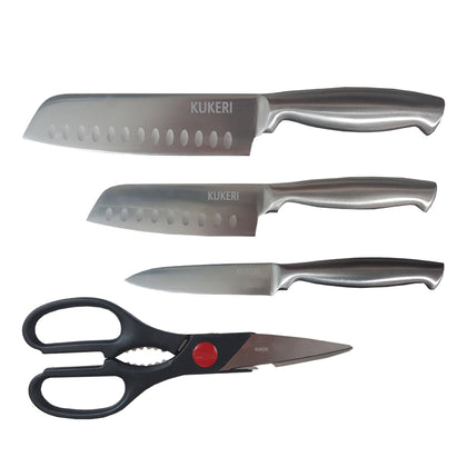 Kukeri 4-pc Knife & Scissors Set