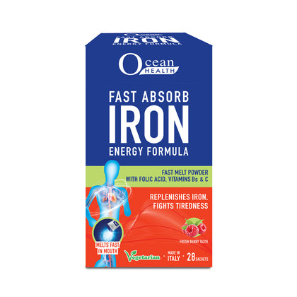 Ocean Health Fats Absorb Iron Energy Formula 28 Sachets