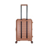 ALAIN DELON AD-1101-2 24" Top Opening Hard Case Spinner Luggage - Expandable, Anti-theft Zipper- Expandable, Anti-theft Zipper, TSA Lock - Brown