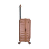 ALAIN DELON AD-1101-2 24" Top Opening Hard Case Spinner Luggage - Expandable, Anti-theft Zipper- Expandable, Anti-theft Zipper, TSA Lock - Brown