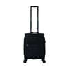 ALAIN DELON AD-1201 19" Soft Case Spinner Luggage - Expandable, Anti-Theft Zipper, TSA Lock - Black