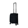 ALAIN DELON AD-1201 19" Soft Case Spinner Luggage - Expandable, Anti-Theft Zipper, TSA Lock - Black