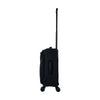 ALAIN DELON AD-1201 19" Soft Case Spinner Luggage - Expandable, Anti-Theft Zipper, TSA Lock - Black