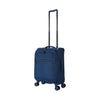 ALAIN DELON AD-1201 19" Soft Case Spinner Luggage - Expandable, Anti-Theft Zipper, TSA Lock - Blue