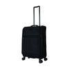 ALAIN DELON AD-1201 24" Double-Wheel Expandable Soft Case Spinner Luggage - Black