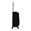 ALAIN DELON AD-1201 24" Double-Wheel Expandable Soft Case Spinner Luggage - Black