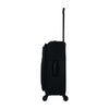 ALAIN DELON AD-1201 24" Double-Wheel Expandable Soft Case Spinner Luggage - Black