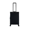 ALAIN DELON AD-1201 24" Double-Wheel Expandable Soft Case Spinner Luggage - Black