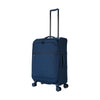 ALAIN DELON AD-1201 24" Double-Wheel Expandable Soft Case Spinner Luggage - Blue