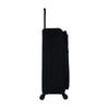 ALAIN DELON AD-1201 28" Soft Case Spinner Luggage - Expandable, Anti-Theft Zipper, TSA Lock - Black