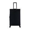 ALAIN DELON AD-1201 28" Soft Case Spinner Luggage - Expandable, Anti-Theft Zipper, TSA Lock - Black