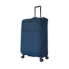 ALAIN DELON AD-1201 28" Double-Wheel Expandable Soft Case Spinner Luggage - Blue