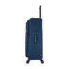 ALAIN DELON AD-1201 28" Double-Wheel Expandable Soft Case Spinner Luggage - Blue