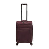 ALAIN DELON AD-1202 19" Light Weight Soft Case Spinner Luggage - Expandable, Anti-theft Zipper, TSA Lock - Purple