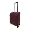 ALAIN DELON AD-1202 19" Light Weight Soft Case Spinner Luggage - Expandable, Anti-theft Zipper, TSA Lock - Purple