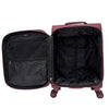 ALAIN DELON AD-1202 19" Light Weight Soft Case Spinner Luggage - Expandable, Anti-theft Zipper, TSA Lock - Purple