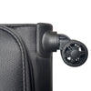 ALAIN DELON AD-1202 19" Light Weight Soft Case Spinner Luggage - Expandable, Anti-theft Zipper, TSA Lock - Black