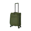 ALAIN DELON AD-1202 19" Light Weight Soft Case Spinner Luggage - Expandable, Anti-theft Zipper, TSA Lock - Olive Green