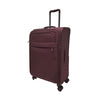 ALAIN DELON AD-1202 24" Light Weight Soft Case Spinner Luggage - Expandable, Anti-theft Zipper, TSA Lock - Purple