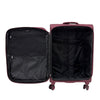 ALAIN DELON AD-1202 24" Light Weight Soft Case Spinner Luggage - Expandable, Anti-theft Zipper, TSA Lock - Purple