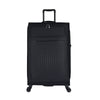 ALAIN DELON AD-1202 28" Light Weight Soft Case Spinner Luggage - Expandable, Anti-theft Zipper, TSA Lock - Black