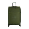ALAIN DELON AD-1202 28" Light Weight Soft Case Spinner Luggage - Expandable, Anti-theft Zipper, TSA Lock - Olive Green