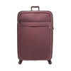 ALAIN DELON AD-1202 28" Light Weight Soft Case Spinner Luggage - Expandable, Anti-theft Zipper, TSA Lock - Purple