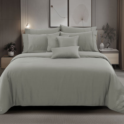 AKEMI Earnest Collection Bed Set - Lepto Grey