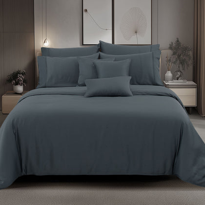 AKEMI Earnest Collection Bed Set - Ocean Grey