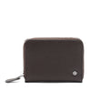 beside-u Textured  Leather  Zip-Around Wallet - Coffee