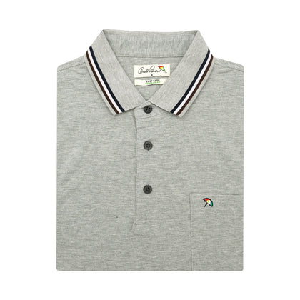 Arnold Palmer 100% Cotton Short-Sleeved Polo - Grey