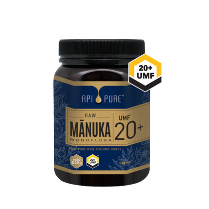 APIPURE Raw Manuka UMF 20+ 1kg (Single)