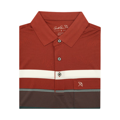 Arnold Palmer Short-Sleeved Polo - Brown Green