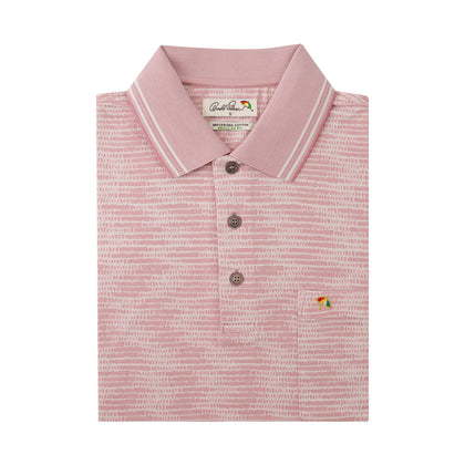 Arnold Palmer 100% Mercerized Cotton Short-Sleeved Polo - Pink