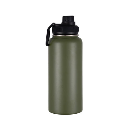 [Online Exclusive] Aura 1000ml Stainless Steel Vacuum Insulated Bottle - Olive Green