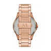 Armani Exchange Rose Gold Stainless Steel Strap
