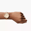 Armani Exchange Women Brooke Round Rose Gold