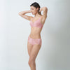 Triumph Aqua Plumeria Non-Wired Push Up Deep V Bra - Opal Pink