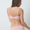 Triumph Aqua Plumeria Non-Wired Push Up Deep V Bra - Opal Pink