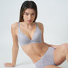 Triumph Aqua Plumeria Wired Push Up Deep V Bra - Feather