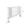 Prego Oru Foldable Wooden Crib 120cm x 60cm - White