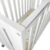 Prego Oru Foldable Wooden Crib 120cm x 60cm - White
