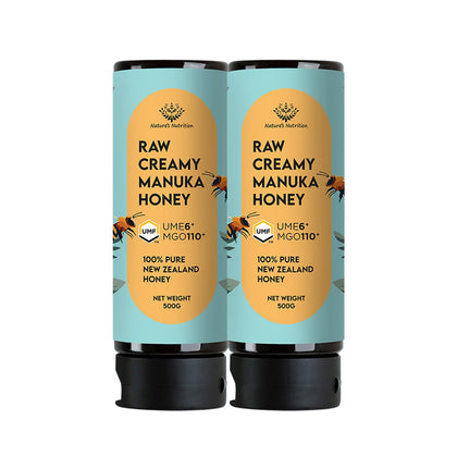 Nature's Nutrition Raw Creamy Manuka UMF6+ 500g (Bundle of 2)
