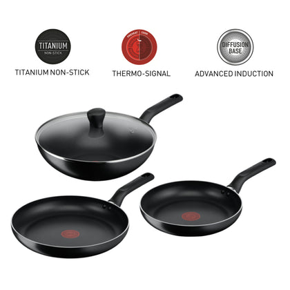 [Limited Time Only] Tefal Essential 4pc Non-Stick Cookware Set
