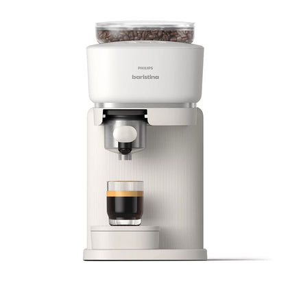 Philips Baristina Espresso Machine (BAR300/00) + FREE Coffee Waste Bin - White