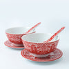 The Chinese Wedding Shop Chinese Wedding Bowl Set with Chopsticks (如鱼得水) (BCS5)